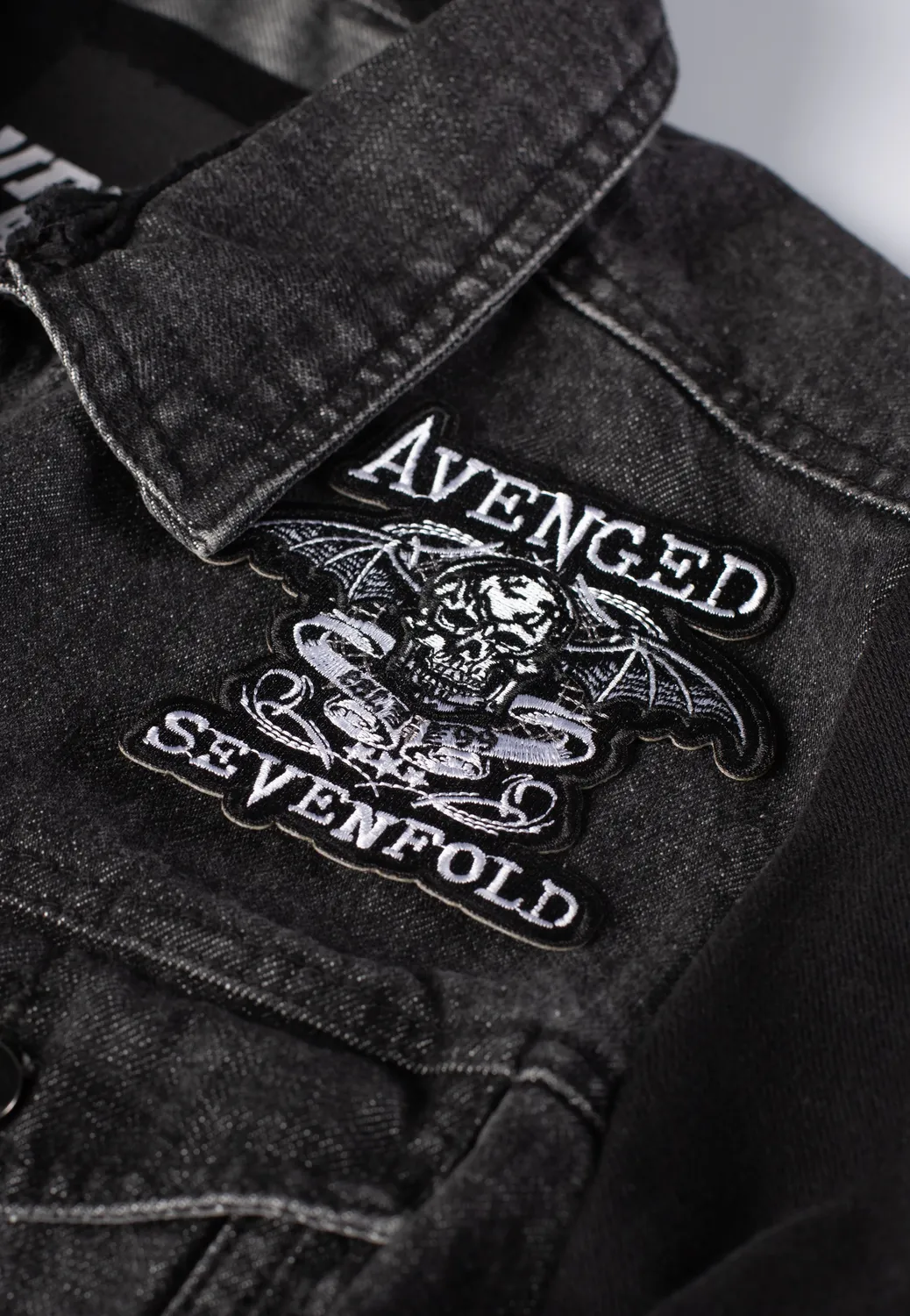 Avenged Sevenfold Deathbat Banner Aufnäher schwarz Onesize