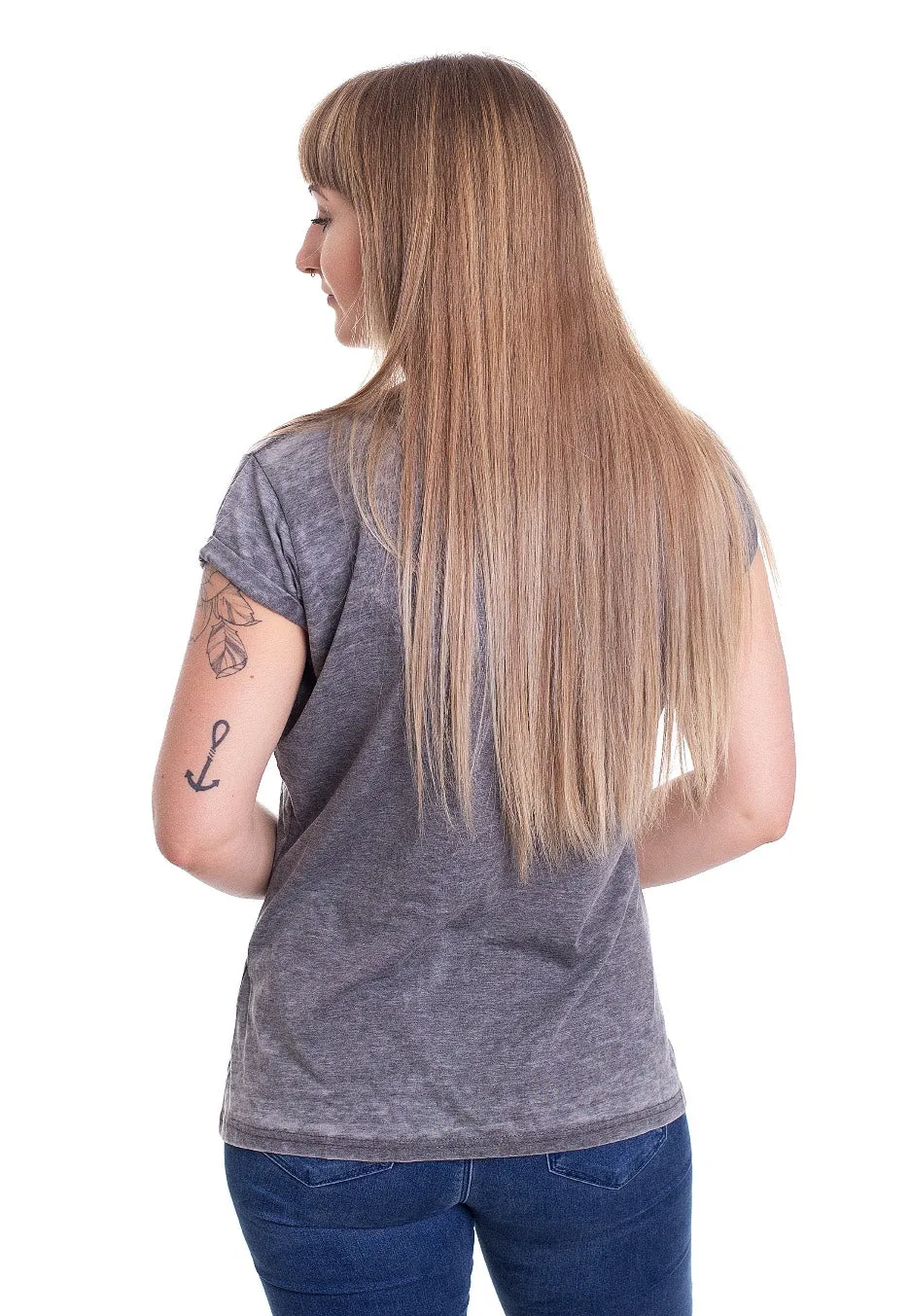 Impericon NYC 1975 Burnout Grey Girly T-Shirt grau