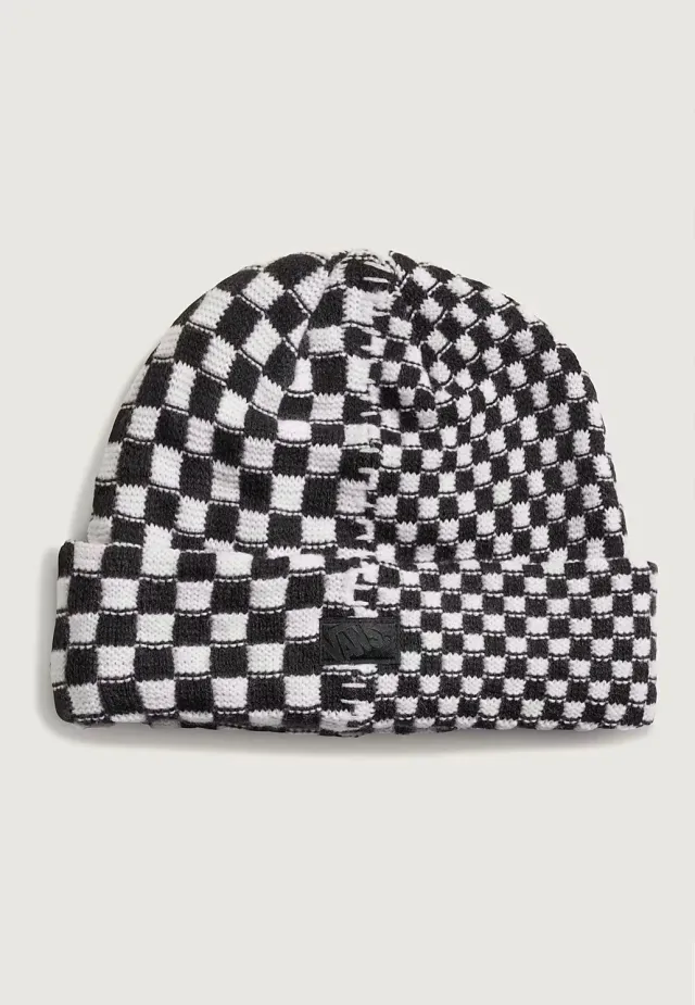 Impericon Two Check Black/White Beanie Onesize Neuheit