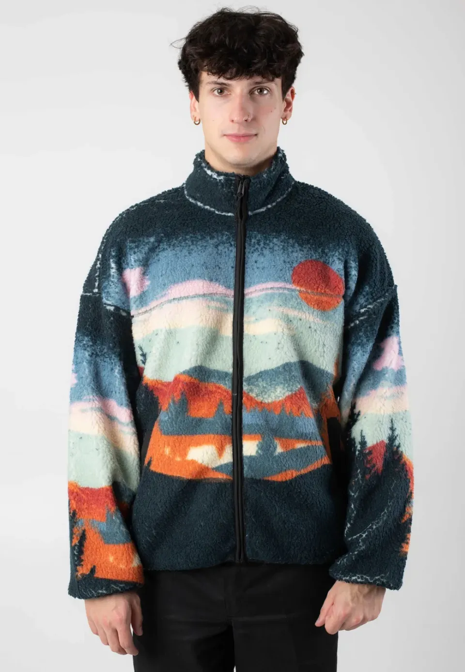Impericon Blaze Reg Full Zip Fleecejacke blau Reflecting Pond