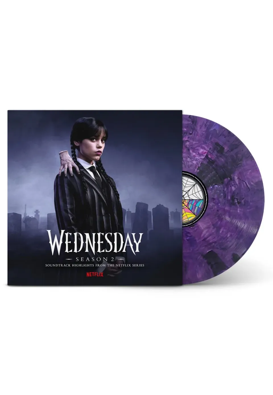 Wednesday Season 2 OST Vinyl LP Purple Black Soundtrack limitiert