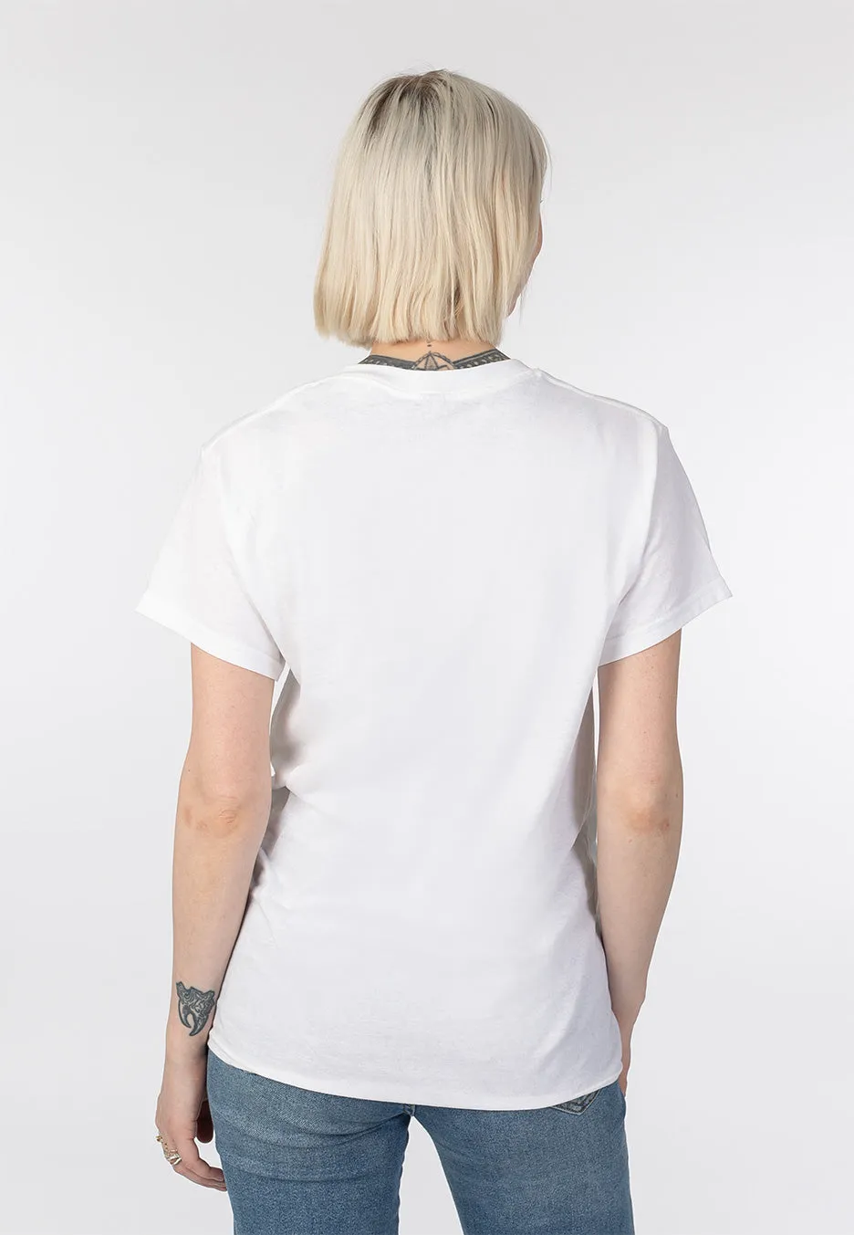Cheshire Cat White T-Shirt Weiß Größe M Unisex