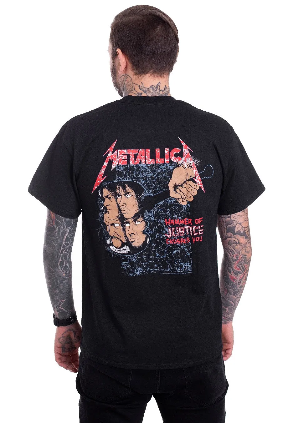 Metallica And Justice For All T-Shirt Schwarz Original