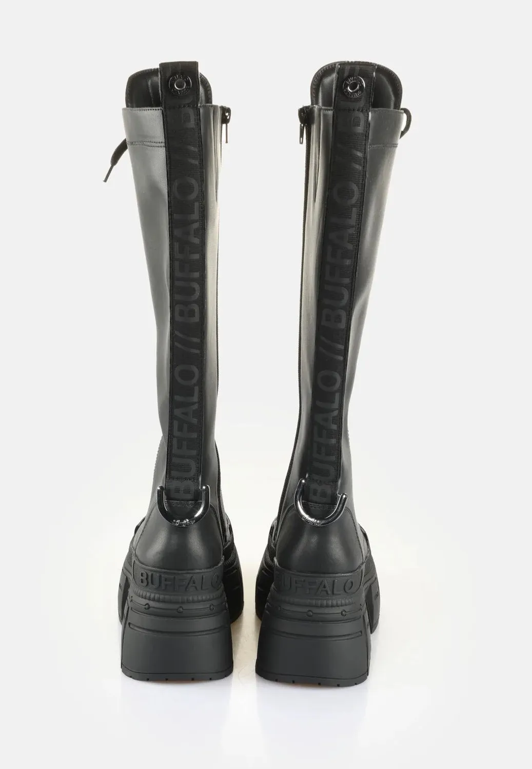 Impericon Gospher Lace Up Hi Stiefel Schwarz Vegan