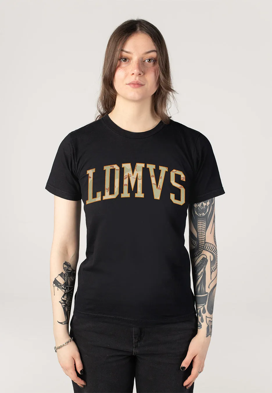 Impericon Camo College T-Shirt schwarz Unisex