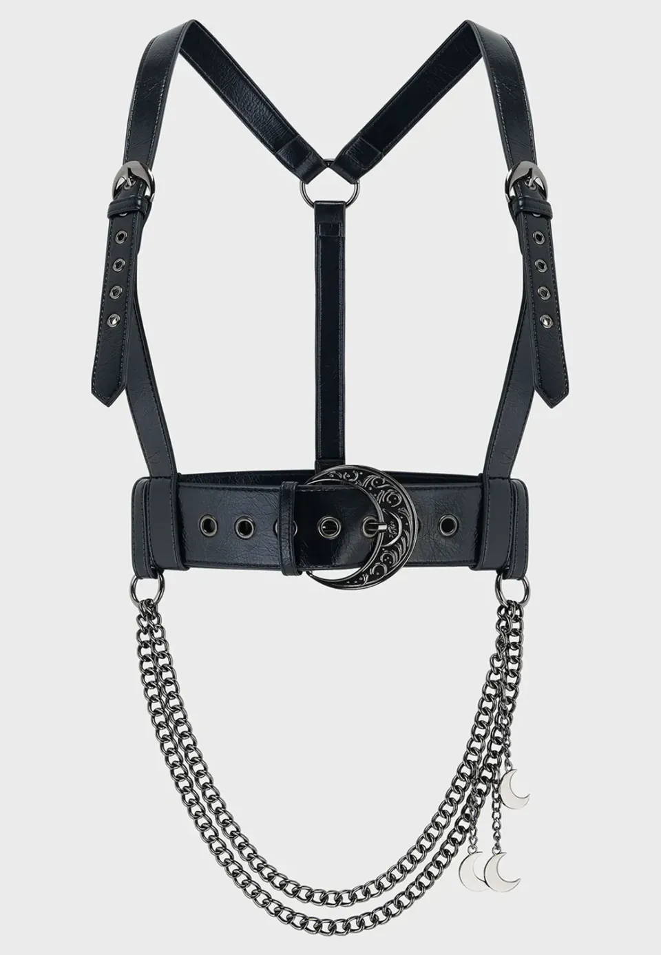 Lovers Eclipse Black/Silver Harnisch Kunstleder Größe