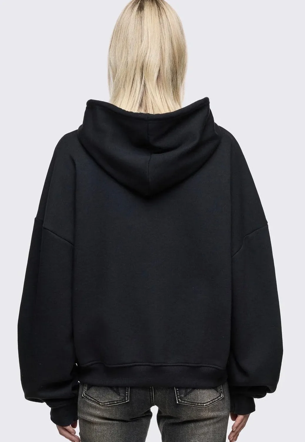 Heavenly Alicorn Zip Up Zipper Schwarz Damen