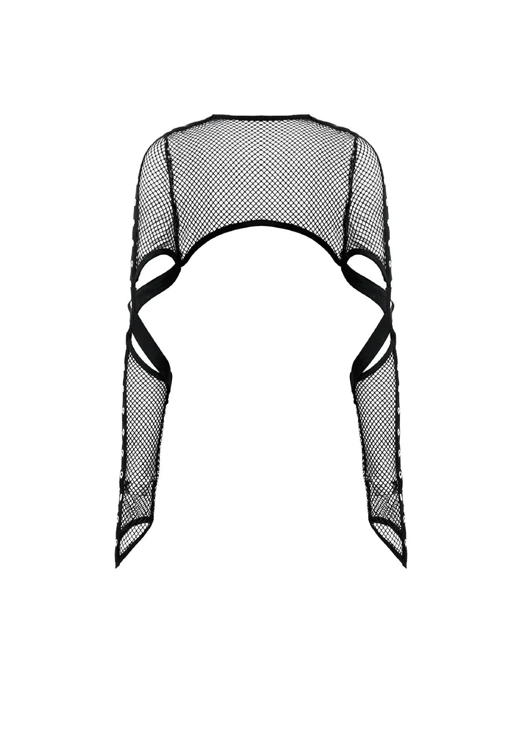 Impericon Tech-Punk Elastic Mesh Shrug Bolero Schwarz