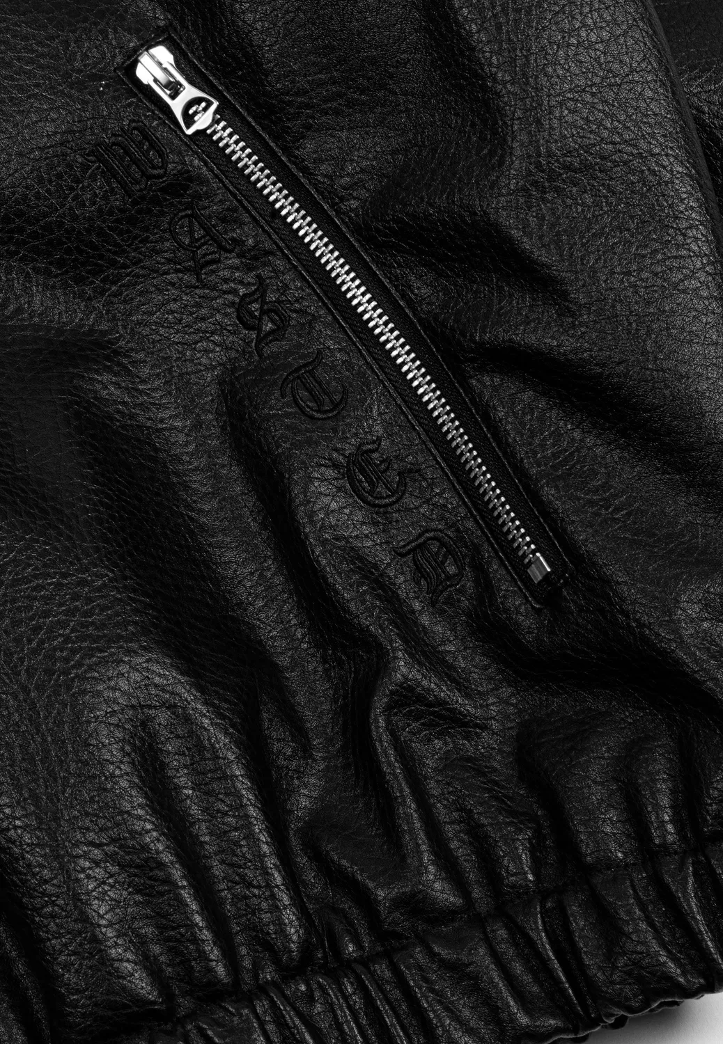 Impericon Nifty Shelter Black Lederjacke M Kunstleder