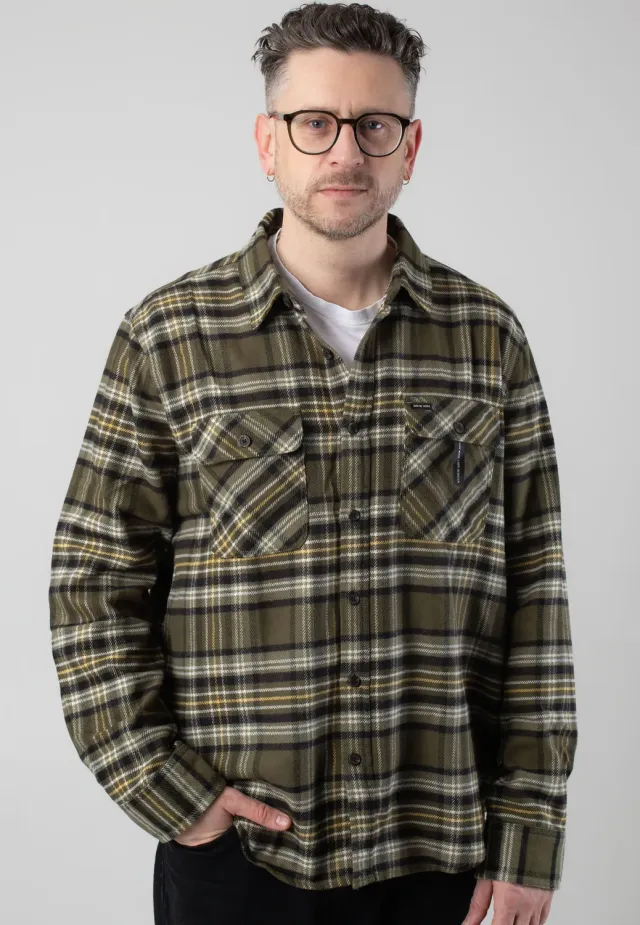 Impericon Bowery Flannel Ivy Green Hemd kariert