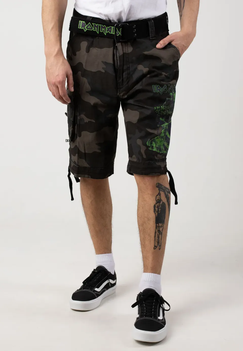 Impericon Savage Number Of The Beast Darkcamo Shorts