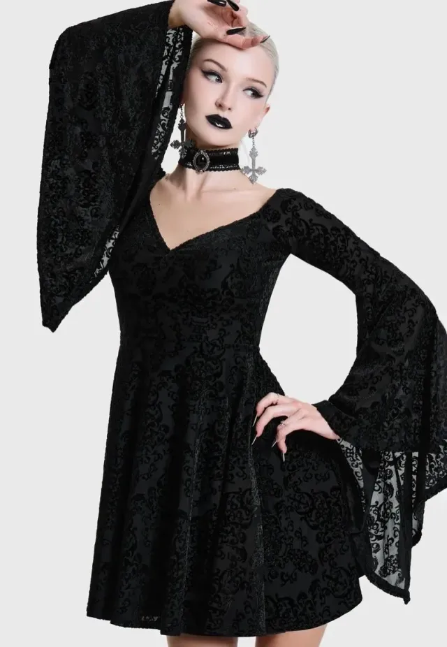Impericon Daemon's Curse Mini Black Kleid Spitze