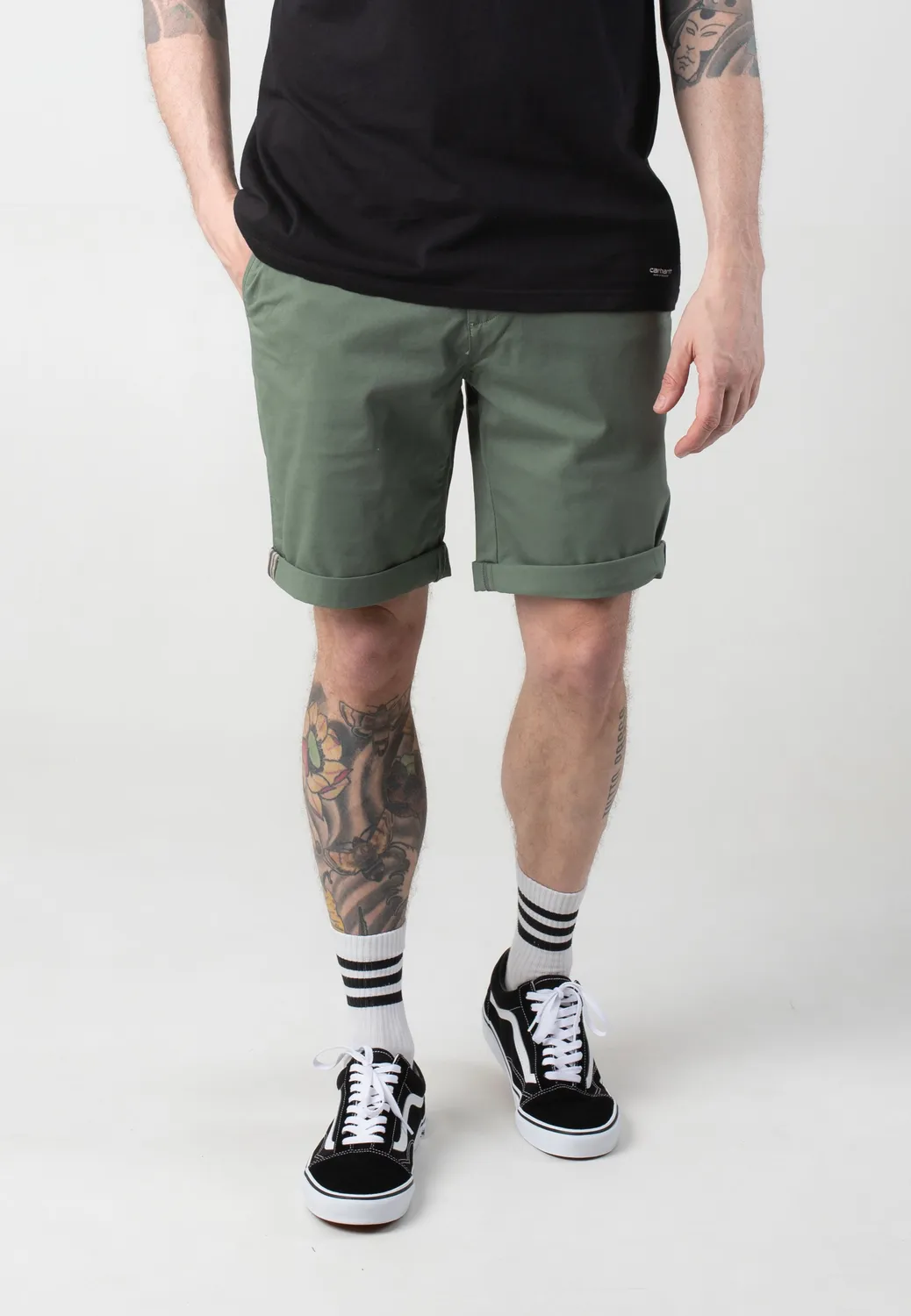 Impericon Signature Chino Pale Khaki Shorts W30