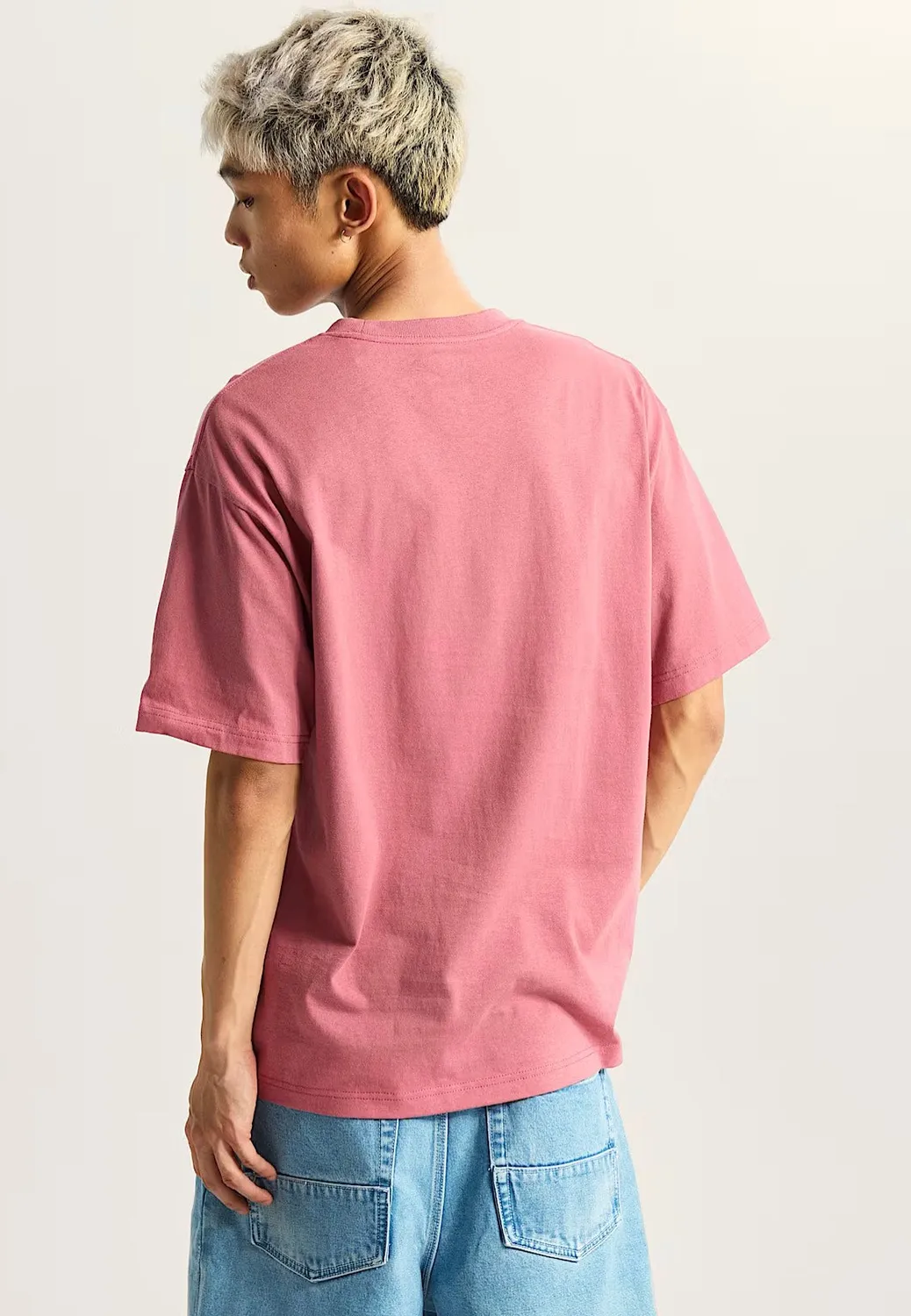 Impericon Left Chest II Loose Mauvewood T-Shirt rosa