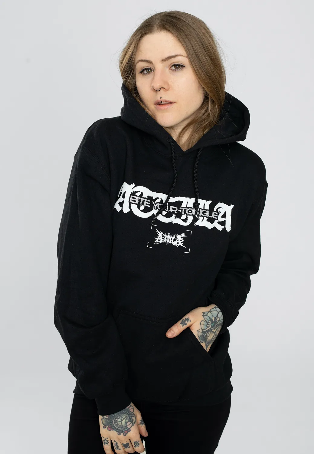 Impericon Bite Your Tongue Hoodie schwarz Unisex