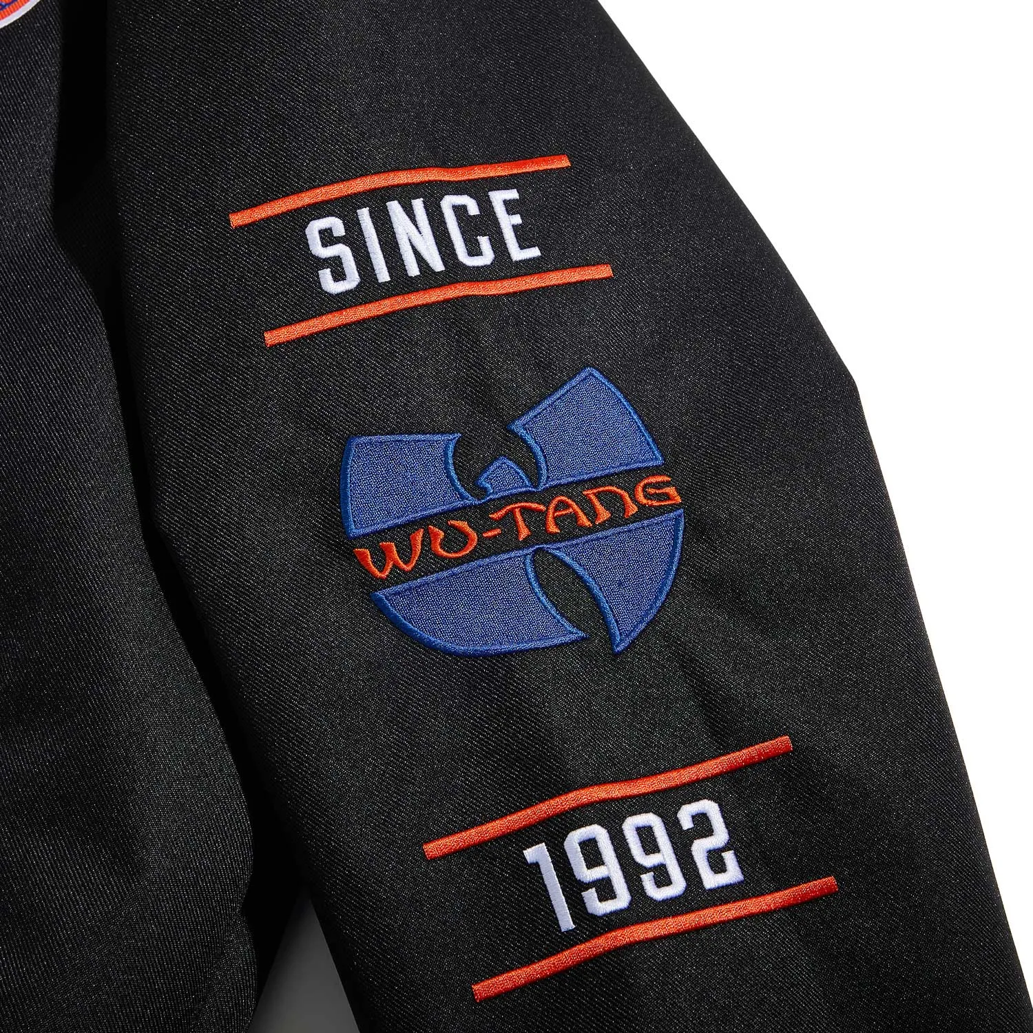 Wu-Tang All-City Jacket Black Orange Collegejacke Poly-Twill