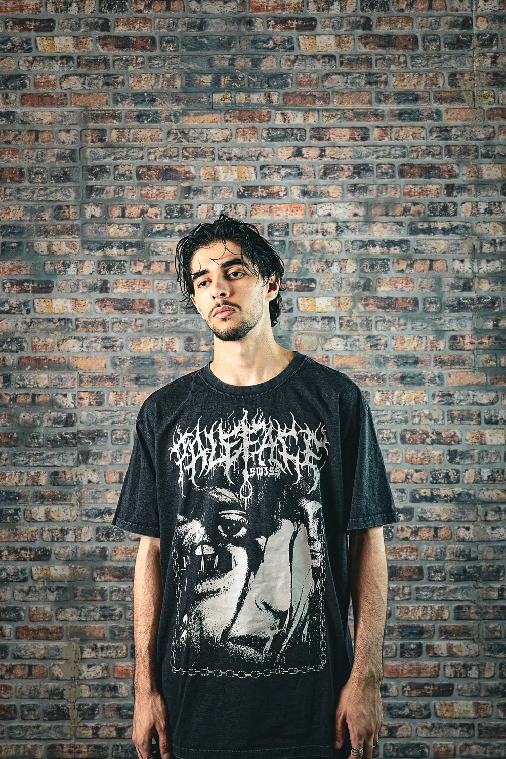Paleface Swiss Vintage Faces Washed Shirt oversized