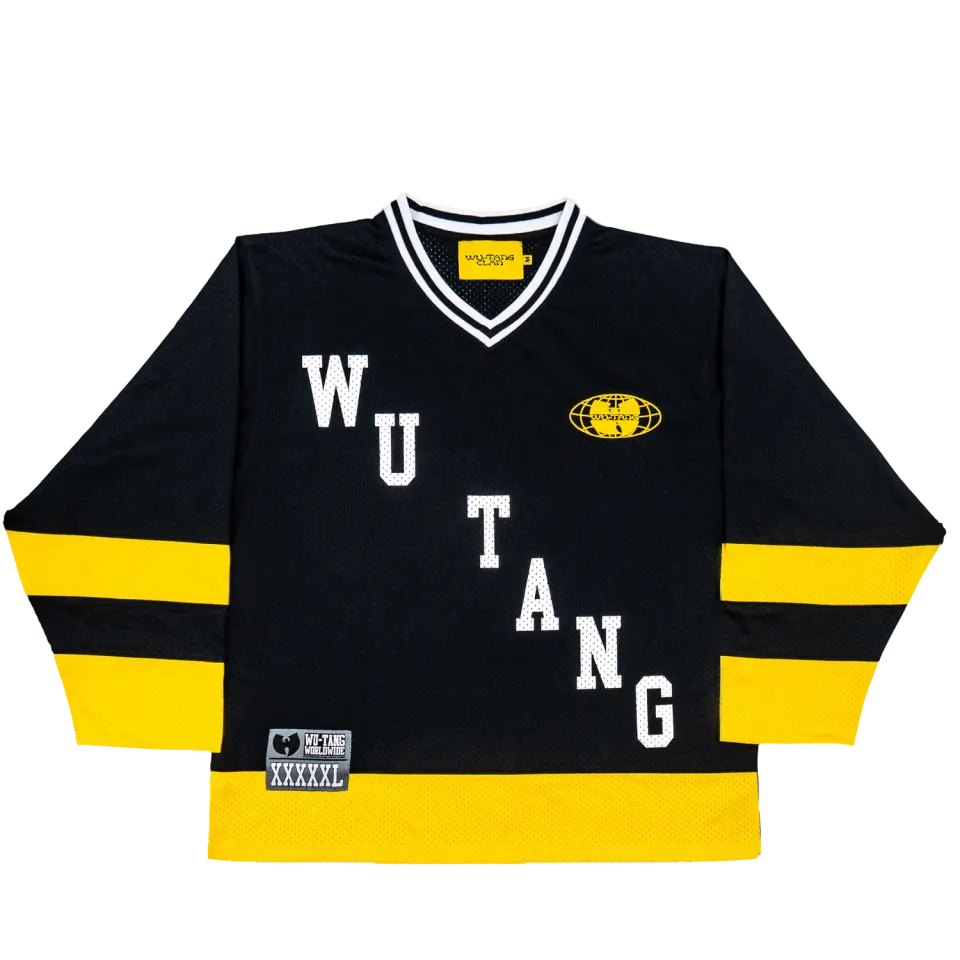 Wu-Tang Forever 36 Hockey Jersey Trikot Mesh schwarz-gelb