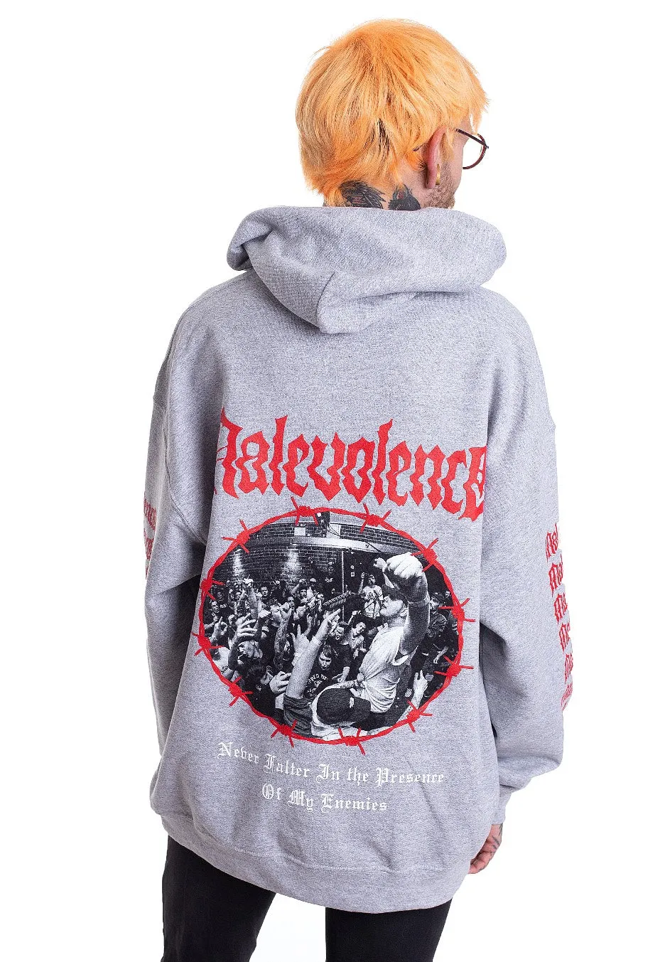 Impericon Barbed Wire Sportsgrey Hoodie grau Unisex