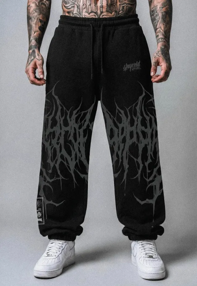 Impericon Reign of Blood Acid Washed Jogginghose schwarz