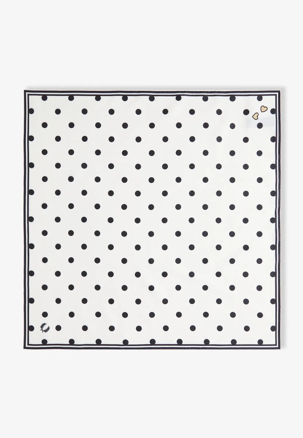 Impericon Amy Polka Dot Snow White Schal weiß Satin