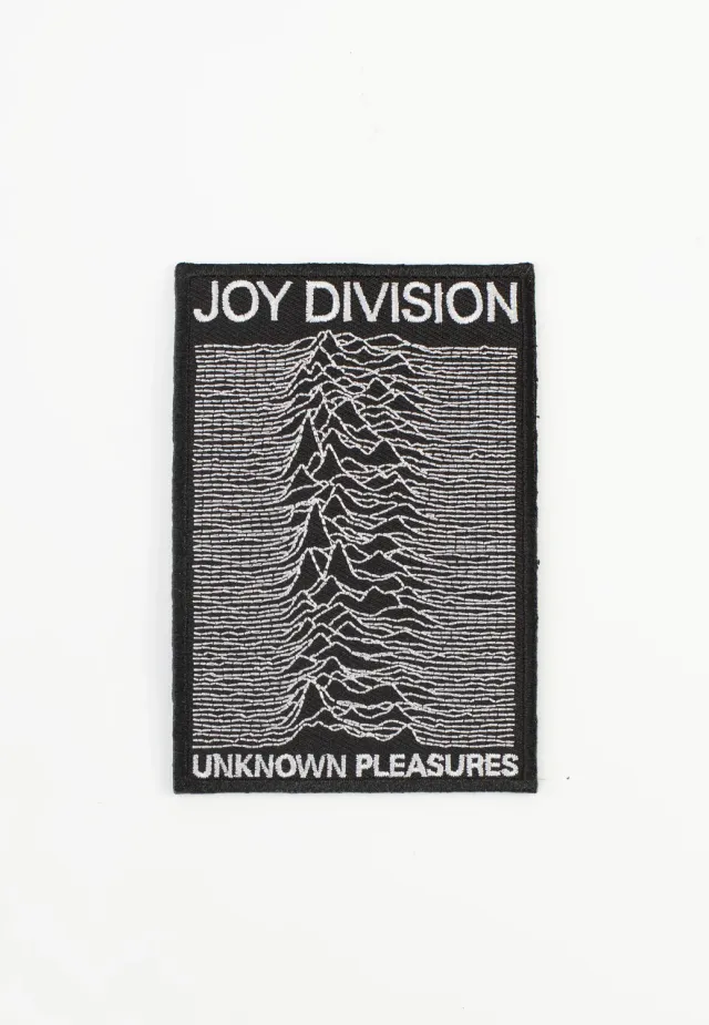 Impericon Unknown Pleasures Aufnäher Onesize schwarz
