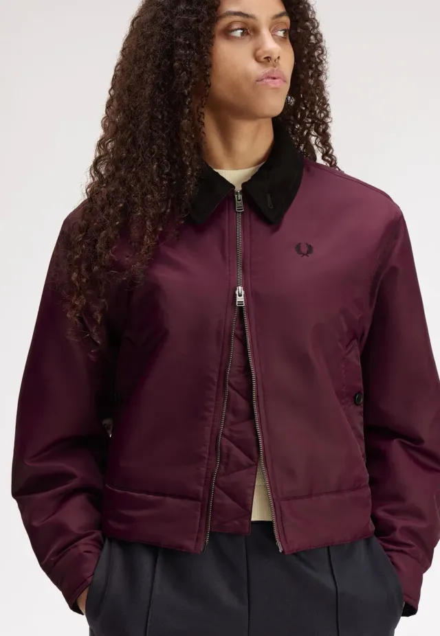 Impericon Padded Caban Plum Jacke lila kurz