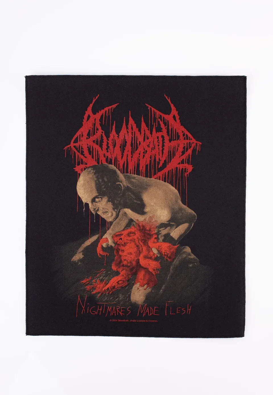 Bloodbath Nightmares Made Flesh Backpatch Onesize schwarz