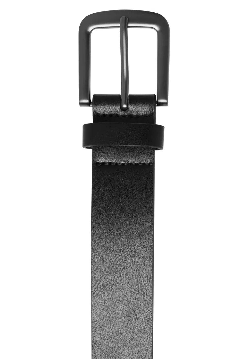 Impericon Easy Synthetic Leather Gürtel Schwarz Silber