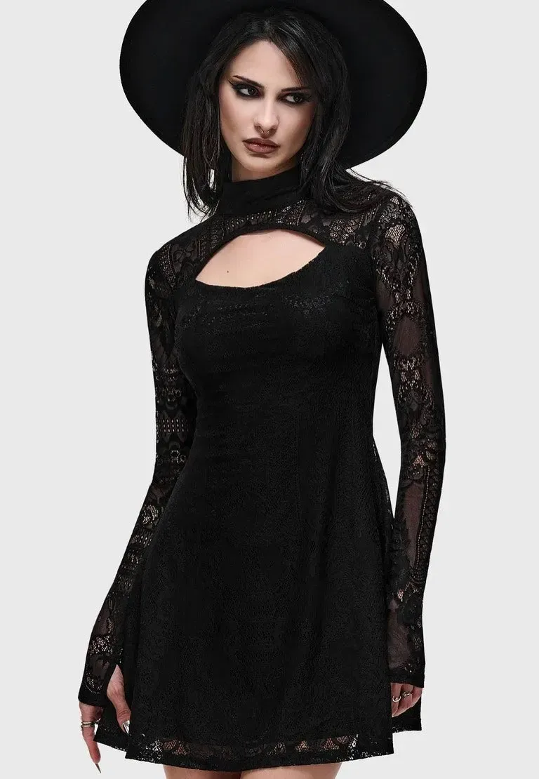 Impericon Bella's Curse Mini Kleid schwarz Spitze