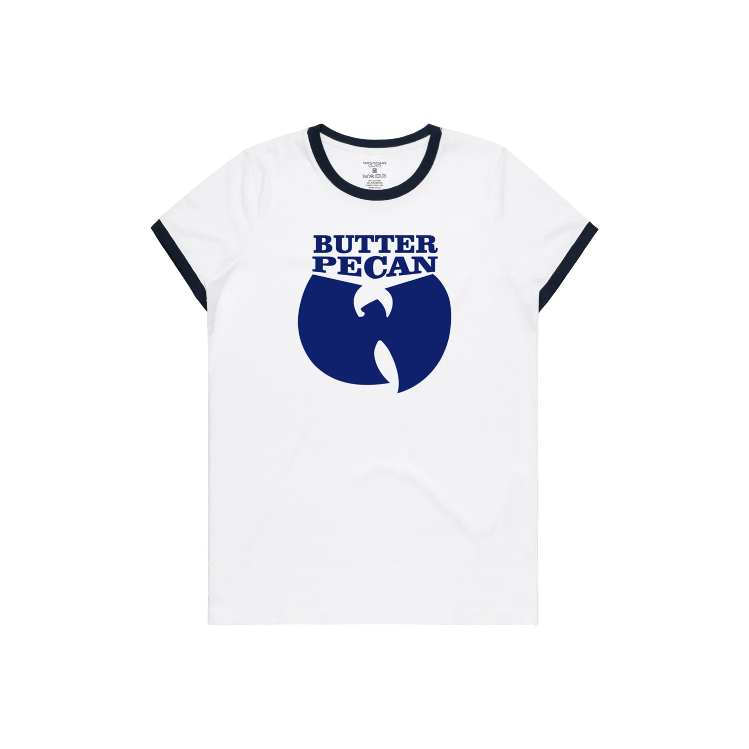 Wu-Tang Butter Pecan Ringer T-Shirt Poly-Cotton blau