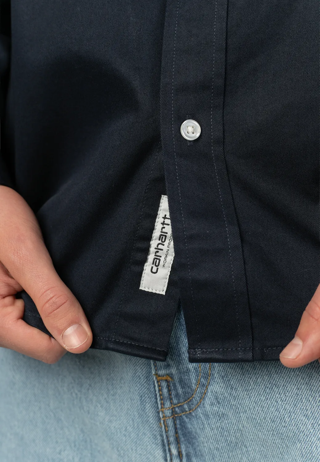 OG Madison Dark Navy Hemd Herren Twill