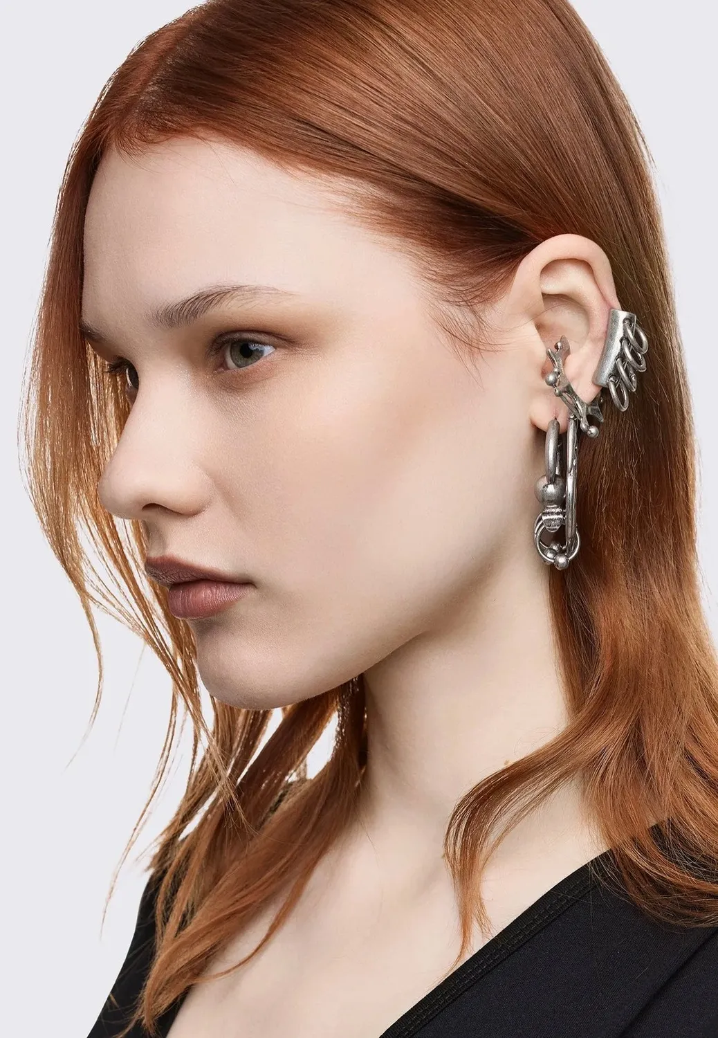Impericon Dark Tribal Silver Ohrringe Gothic