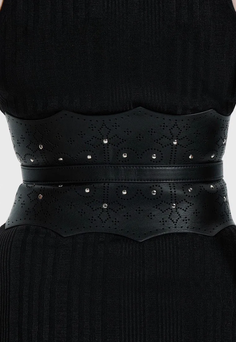 Impericon At Twilight Corset Gürtel Black Kunstleder