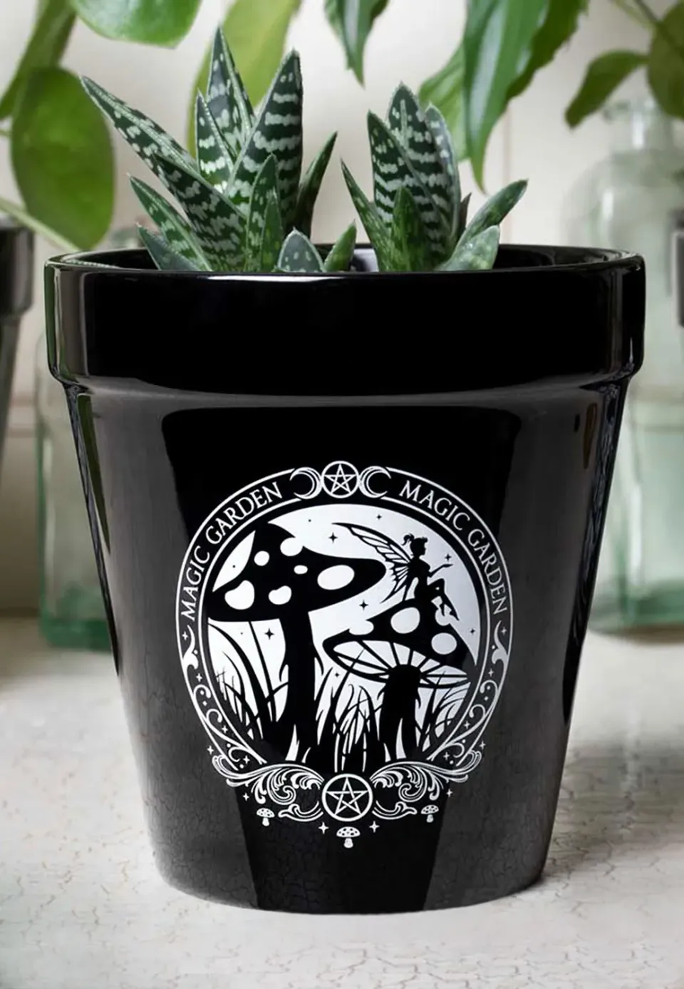 Impericon Magic Garden Blumentopf schwarz Keramik