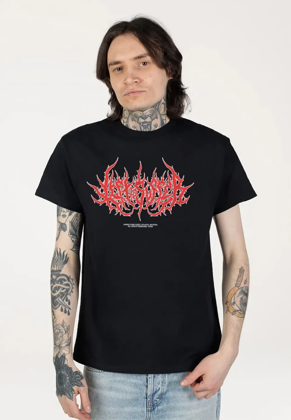 Impericon Logo T-Shirt schwarz Jersey