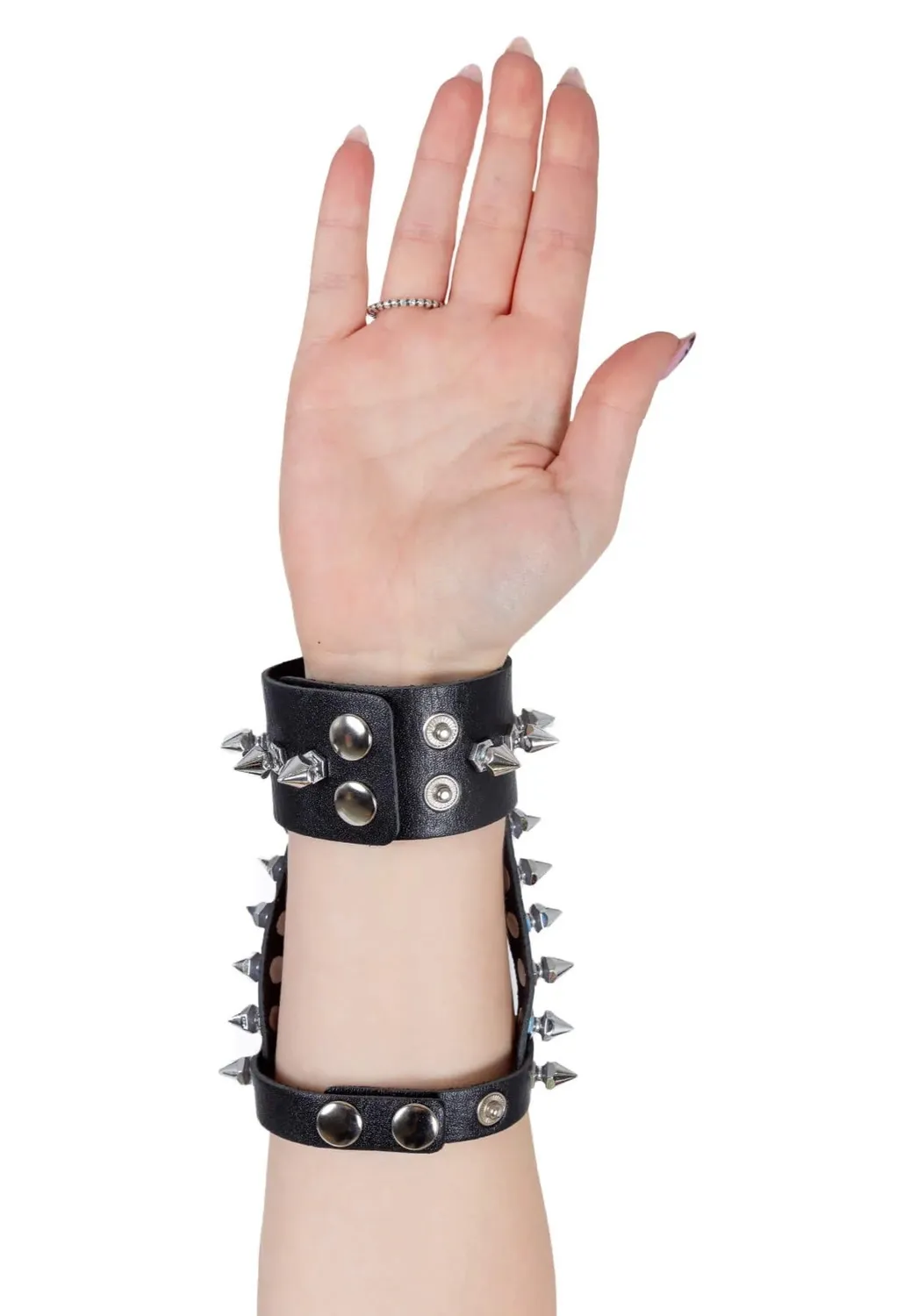 Impericon Zenko Stud Black Bracelet Harness Kunstleder