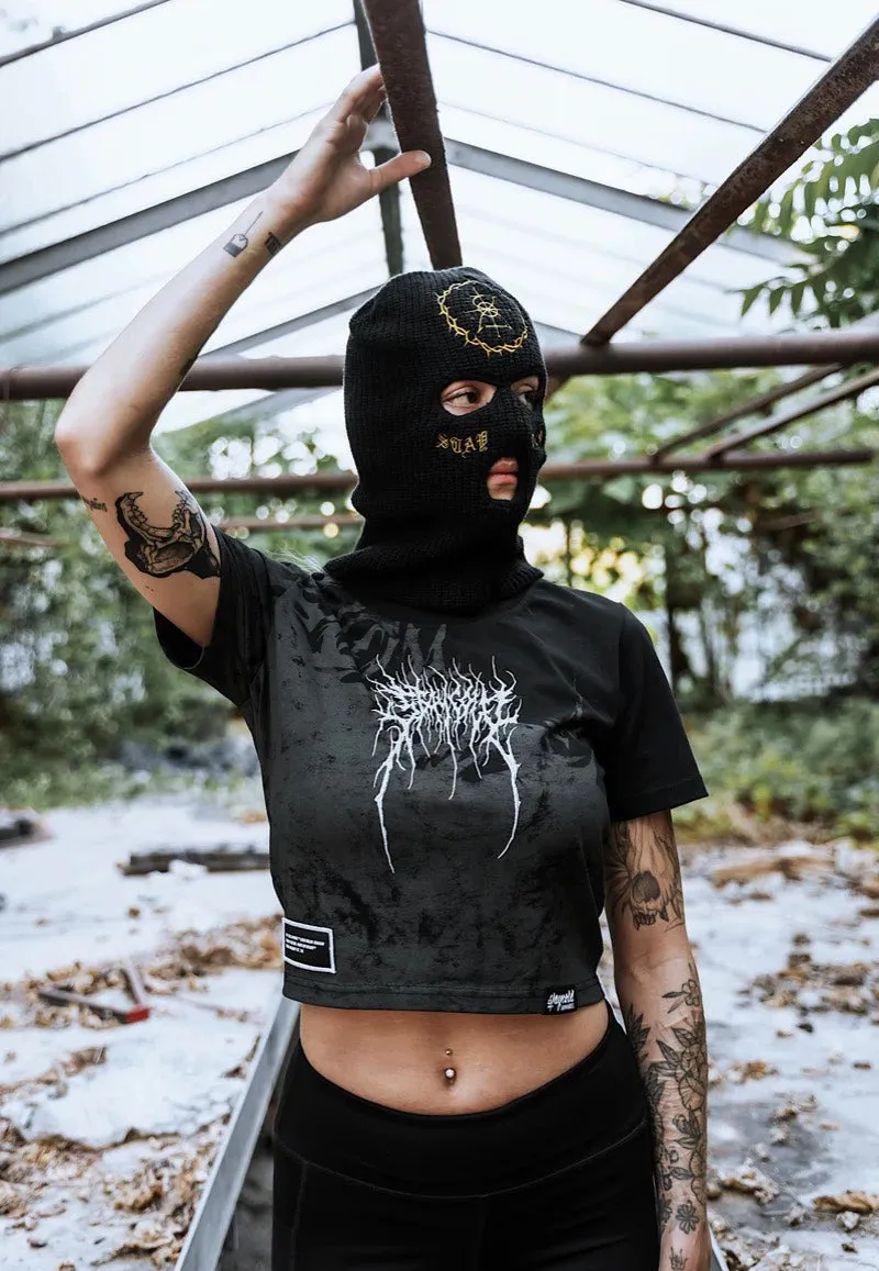 Impericon Trinity Crop Oberteil schwarz Damen