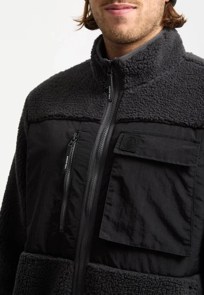 Impericon Storm Stone Zip Fleece Jacke asphalt black