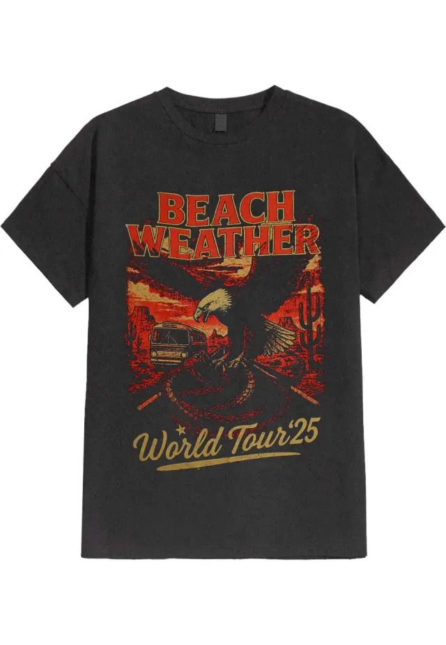 Impericon Tour 2025 Stone Washed Black T-Shirt schwarz