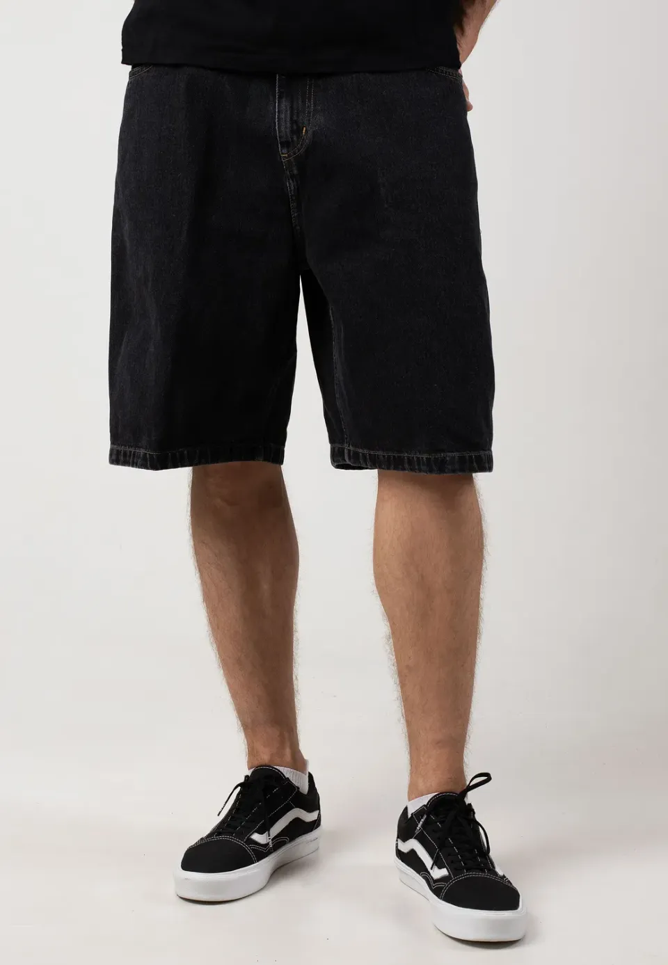 Impericon Brandon Stone Washed Shorts schwarz Denim
