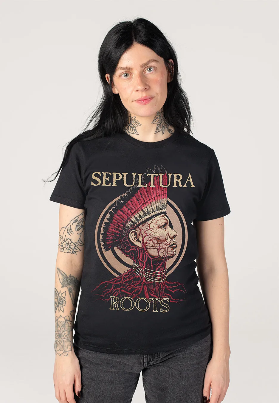 Impericon Bloody Roots T-Shirt schwarz Jersey