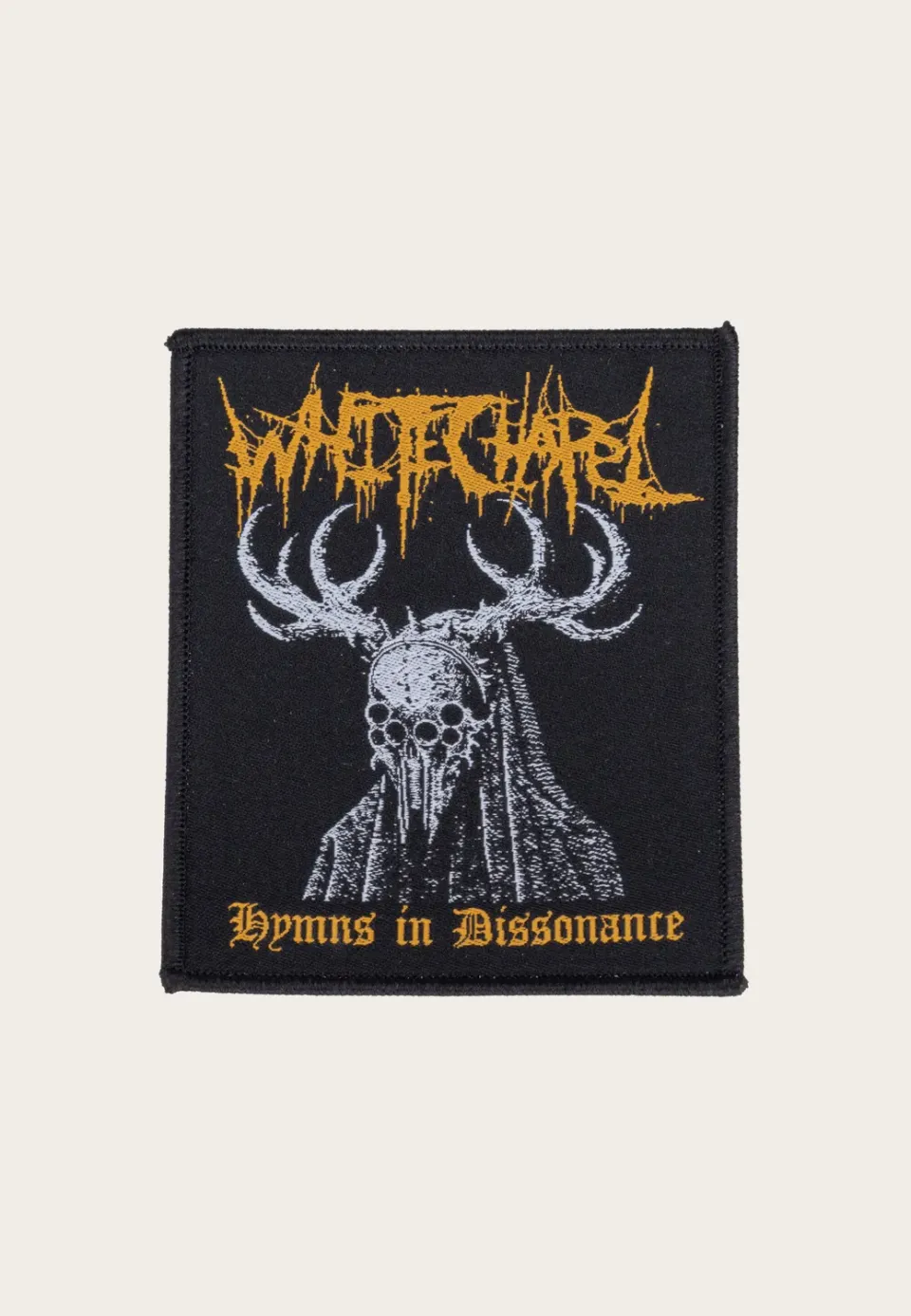 Impericon Mask Aufnäher Onesize schwarz Polyester