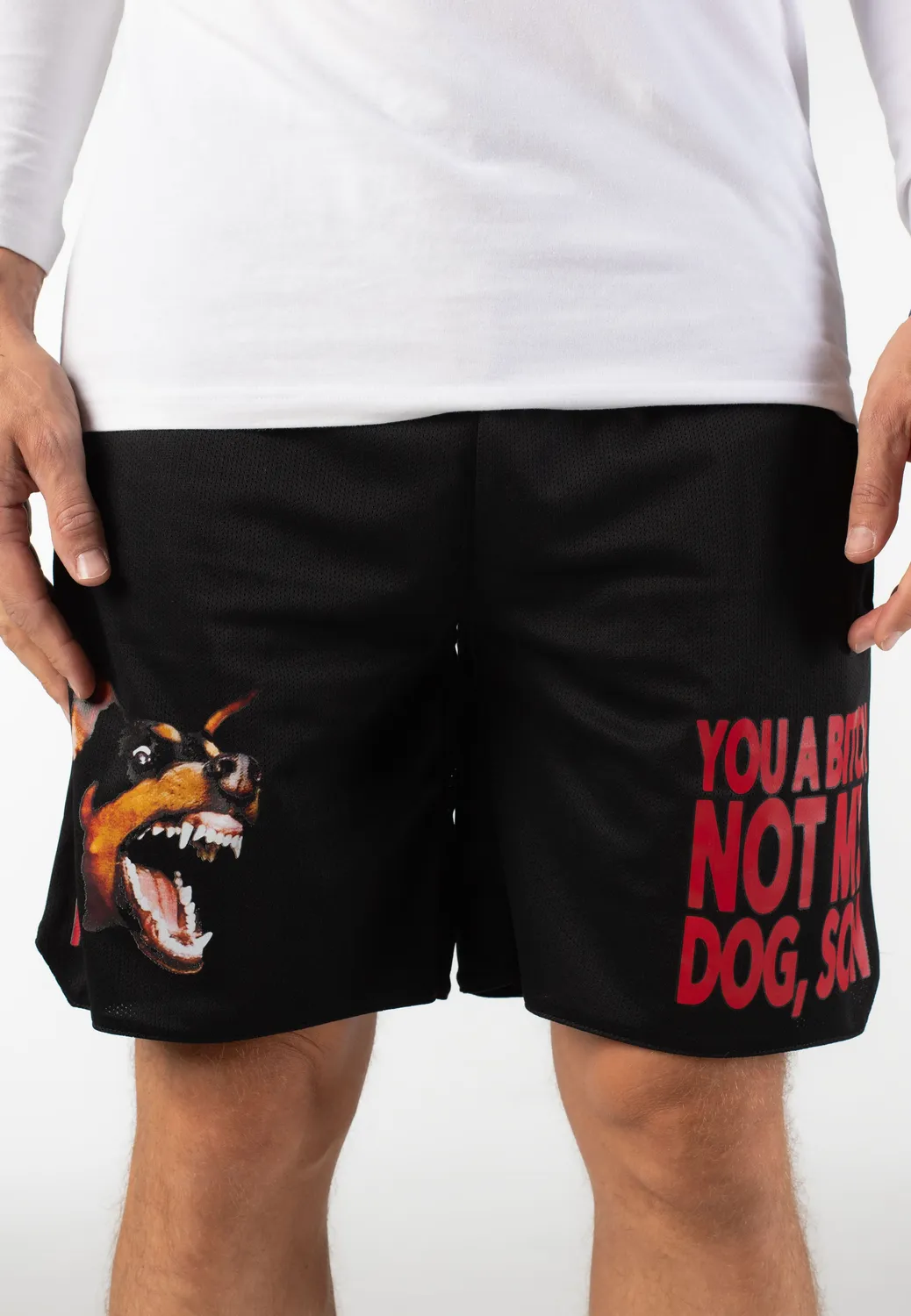Not My Dog Shorts schwarz Relaxed Fit