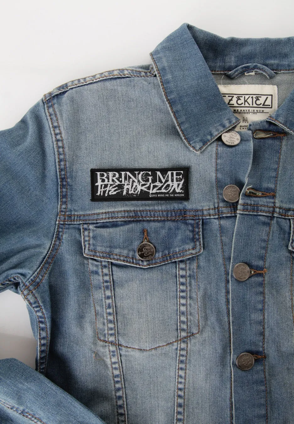 Bring Me The Horizon Horror Logo Aufnäher 10,2 cm schwarz