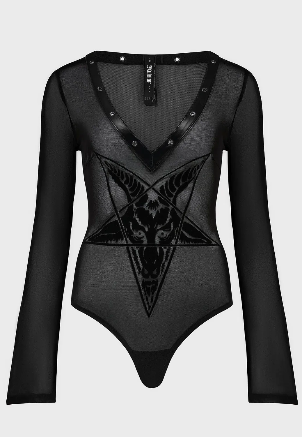 Mephistar Body Gothic Longsleeve Body schwarz Damen