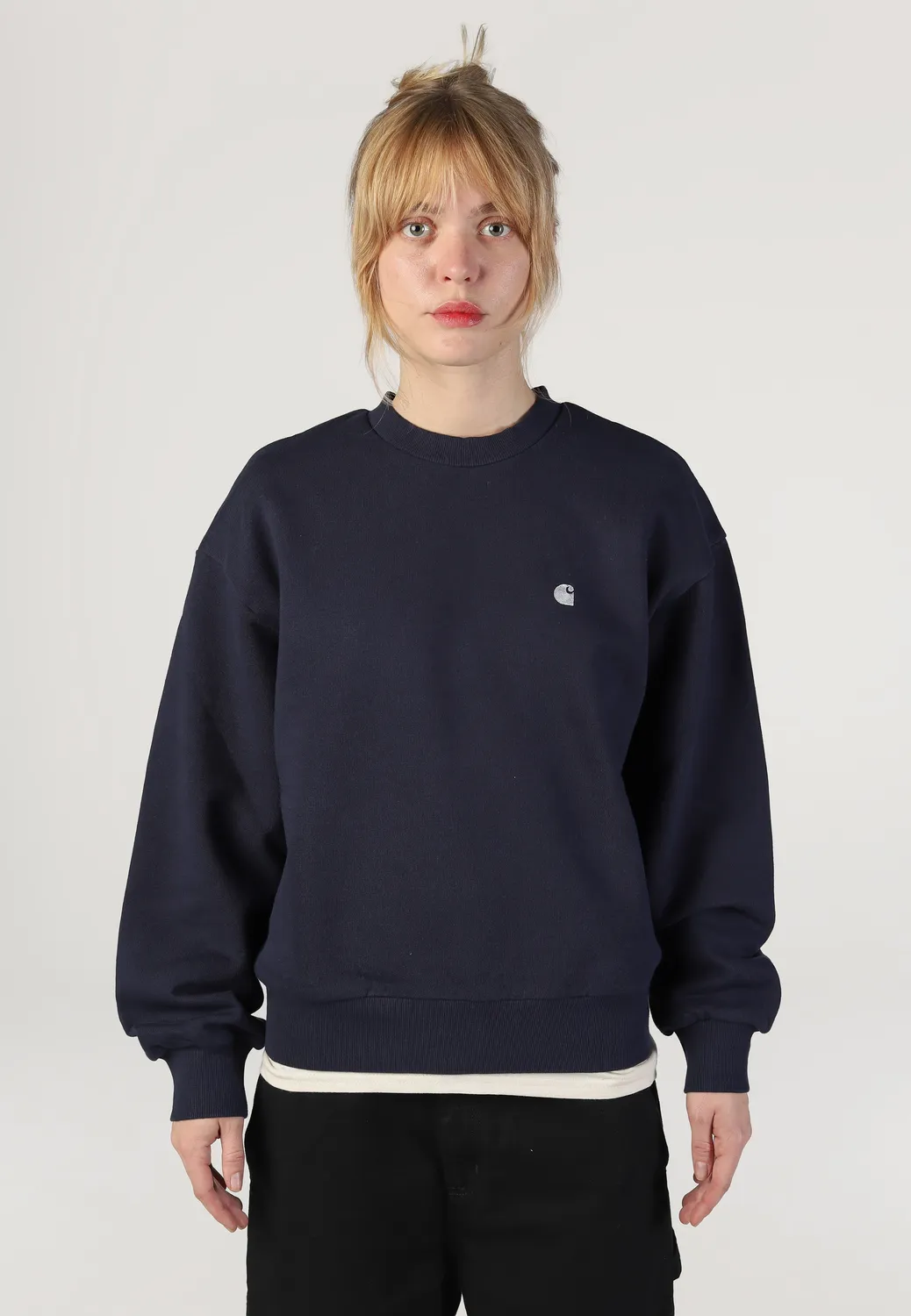 Impericon W Casey Dark Navy Silver Sweater Damen XS-L