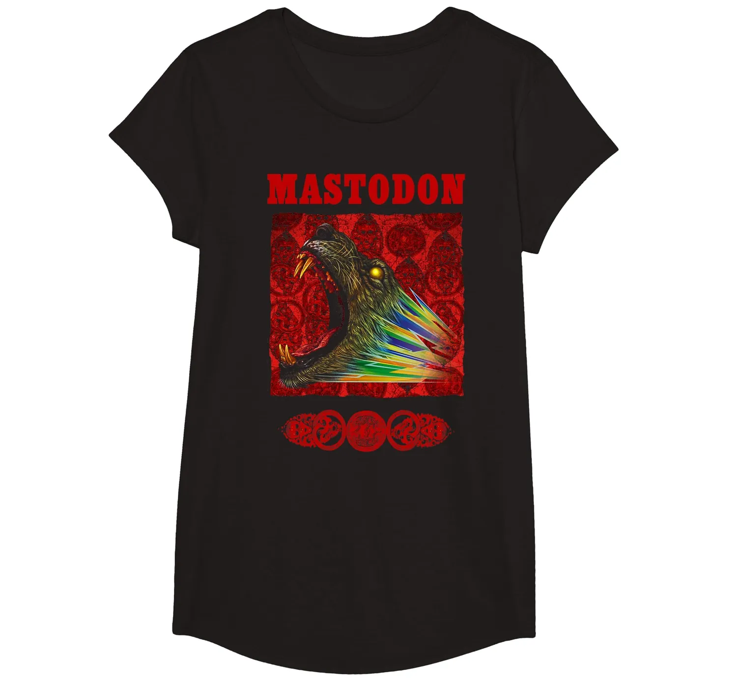 Mastodon Rainbow Lion T-Shirt Bunt