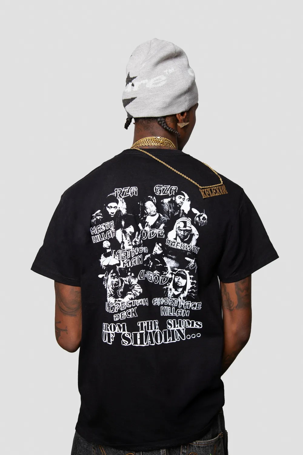 Wu-Tang Shaolin Slums T-Shirt schwarz Classic Fit