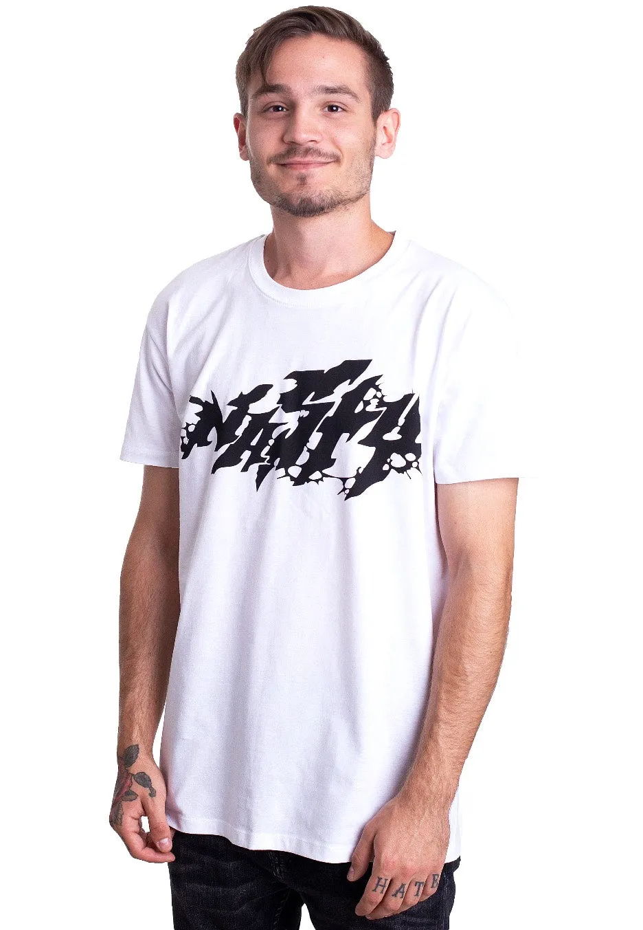 Impericon Anti Social T-Shirt Weiß Jersey